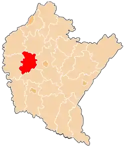 Location within the voivodeship