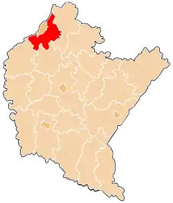 Location within the voivodeship