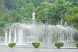 Fountain in Nui Coc Lake Tourist Area