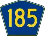 Highway 185 marker