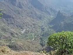 The valley of Ribeira do Paul near Cabo da Ribeira