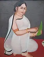 Paan Sundari, oil on canvas, late 19th century