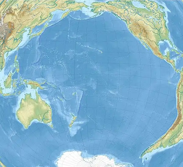 Location of Kāneʻohe Bay in Hawaii, US