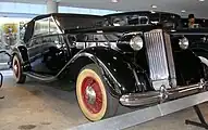 1937 Packard Super Eight Convertible Sedan (model 1502), formerly belonging to Carol II of Romania