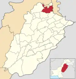 Map of Punjab with Rawalpindi District highlightedRawalpindi is located in the north of Punjab.