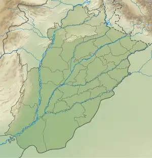 Map showing the location of Ayub National Parkایوب نیشنل پارک