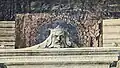 Leafage mask above throne of San Zaccaria Altarpiece