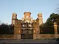 Larrinaga Palace behind the gates