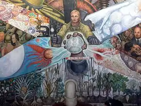 Image 4Diego Rivera, Recreation of Man at the Crossroads (renamed Man, Controller of the Universe), originally created in 1934, Mexican muralism movement (from History of painting)