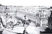 Another project for reconstruction of the Palais-Royal by Henri Deverin.