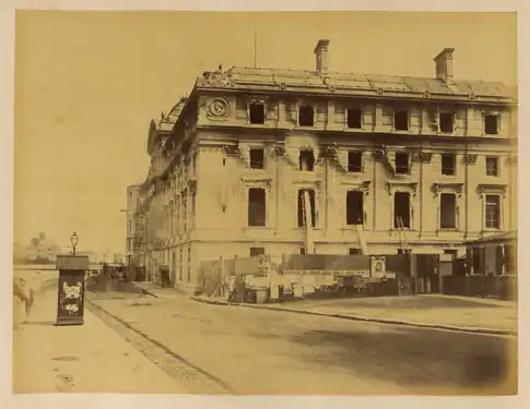 The recently completed Cour de Cassation damaged by fire, 1871