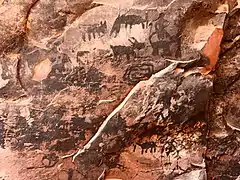 Cave pictographs