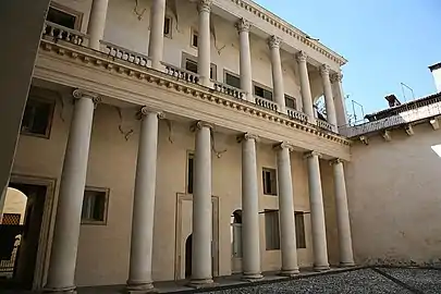 Loggia in the courtyard