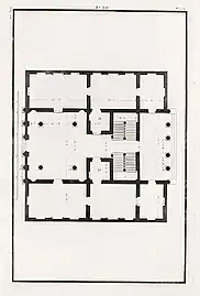 Floor plan (drawing by Ottavio Bertotti Scamozzi, 1781)