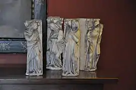 Some of the original parts of the Giovanni Pisano's pulpit in the President room