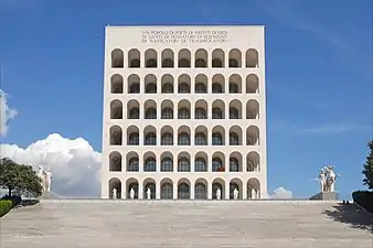 Fascist - Palazzo della Civiltà Italiana, Rome, by Giovanni Guerrini, Ernesto La Padula, and Mario Romano, 1939-1942