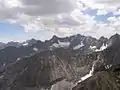 The Palisades' north faces, from Cloudripper, July 2007