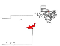 Location within Palo Pinto County