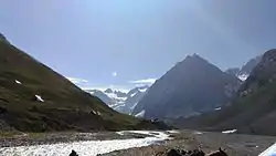 View of Panchtarni river valley