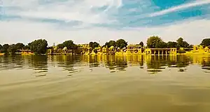 Panoramic view of Gadisar Lake