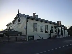 Papanui Railway Station from Restell Street.