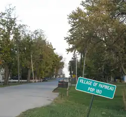 Looking into Papineau from the west