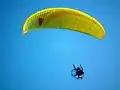 Paragliding at the beach