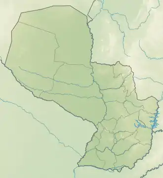 Map showing the location of San Rafael National Park