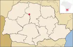 Location in Paraná  state