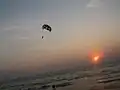 Parasailing at Calangute beach in December 2006