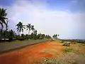 Paravur-Varkala Coastal Road at Thekkumbhagam