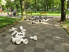 Outdoor chess board