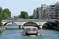 A Bateau Mouche excursion boat on the Seine