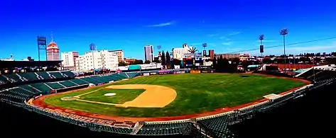 Morning view at Chukchansi Park looking east