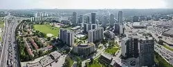 Emerald City Condominiums and apartment towers of Parkway Forest