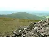 Looking down on Parlick, from the lower summit marker on Fair Snape Fell