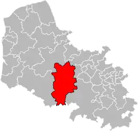 Location of Saint-Pol-sur-Ternoise within the department