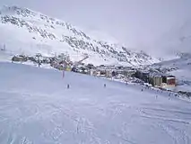 View of the town from the slopes