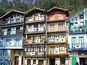 Fishermen's houses in Pasajes de San Juan.