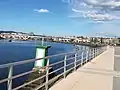 Seafront promenade and the city