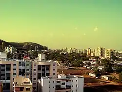 Hillock behind residential apartments is a protected biodiversity park.