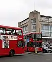 Starburn Court clock tower, former Co-op