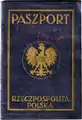 1934 Polish passport booklet cover of the Second Polish Republic