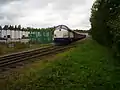 Tourist train on a business track of Pauliströms bruk at Pauliström (2013)