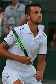 Image 32Mate Pavić was part of the 2023 winning mixed doubles team. It was his first mixed doubles title at Wimbledon, third mixed doubles major title, and sixth overall major title. (from Wimbledon Championships)