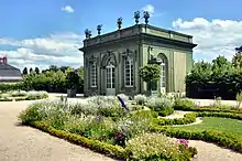 The Fresh Pavilion in the middle of the gardens.