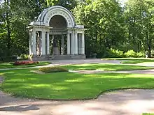 The Rossi Pavilion in Pavlovsk Park