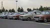 A Paykan gathering in Northern Tehran.