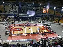 SEF's court before an Olympiacos game.