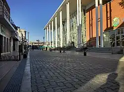 City Hall and downtown promenade